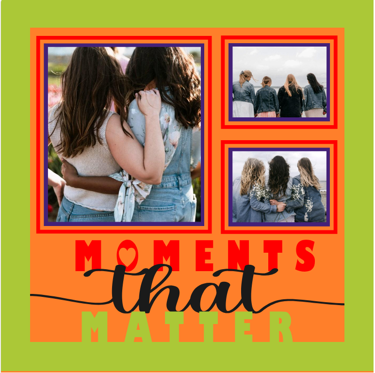 Moments That Matter family photo design for framed pictures, personalized keepsakes, and home dŽcor