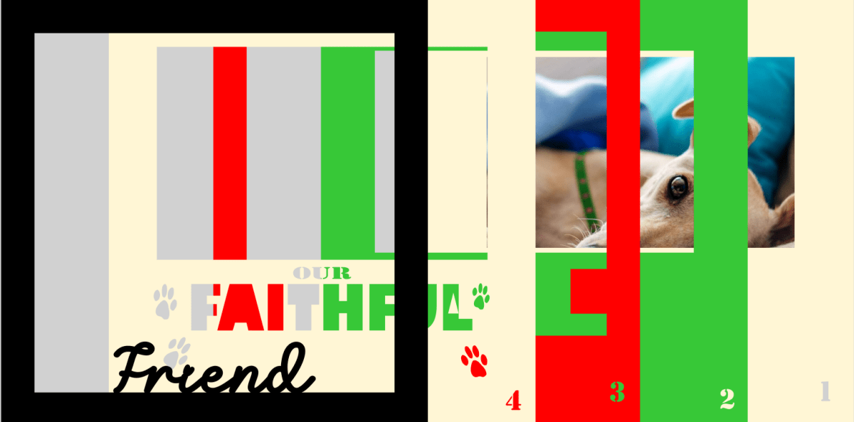 Our Faithful Friend Pet Memorial Photo Design | Tribute Gift
