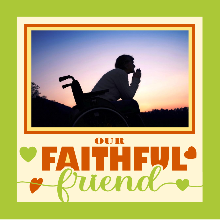 Our Faithful Friend memorial photo design for tribute frames remembrance displays and heartfelt keepsakes