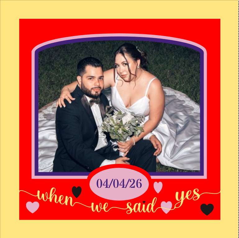 When We Said Yes couple photo design for proposal memories framed keepsakes and romantic gifts