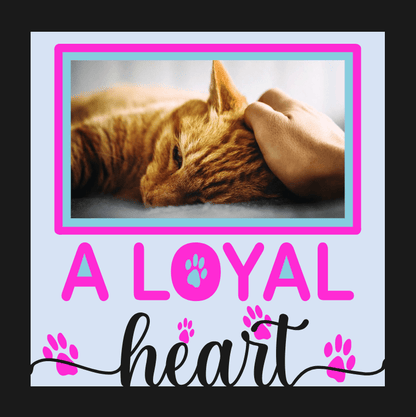 A Loyal Heart Pet Memorial Photo Design | Tribute Keepsake