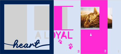 A Loyal Heart Pet Memorial Photo Design | Tribute Keepsake