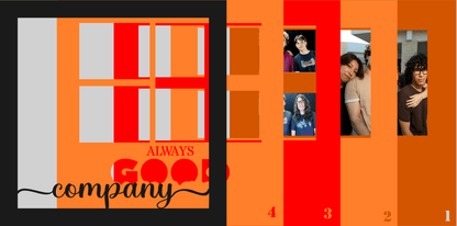 Always Good Company Photo Design | Friend Keepsake Wall Art