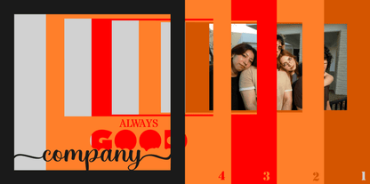 Always Good Company Photo Design | Friend Keepsake Wall Art