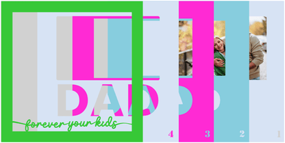 Dad, Forever Your Kid SVG | Father Child Memory Photo Design