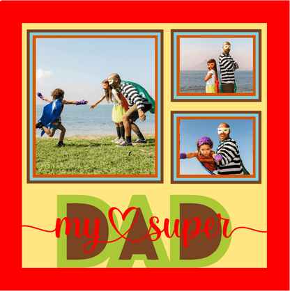Dad My Super SVG | Super Dad Photo Frame Design