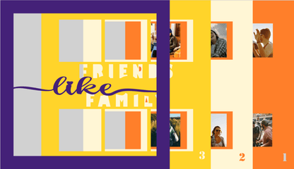 Friends Like Family Photo Design | Friendship Keepsake Gift