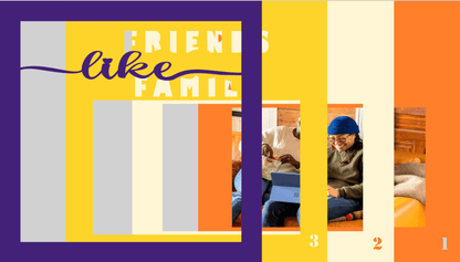 Friends Like Family Photo Design | Friendship Keepsake Gift