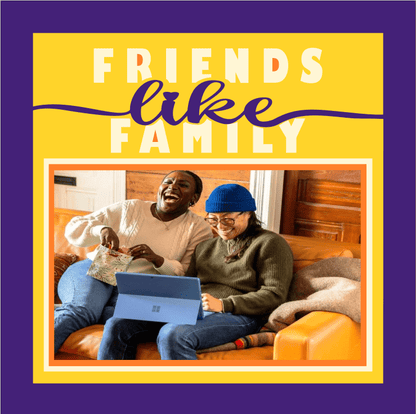 Friends Like Family Photo Design | Friendship Keepsake Gift
