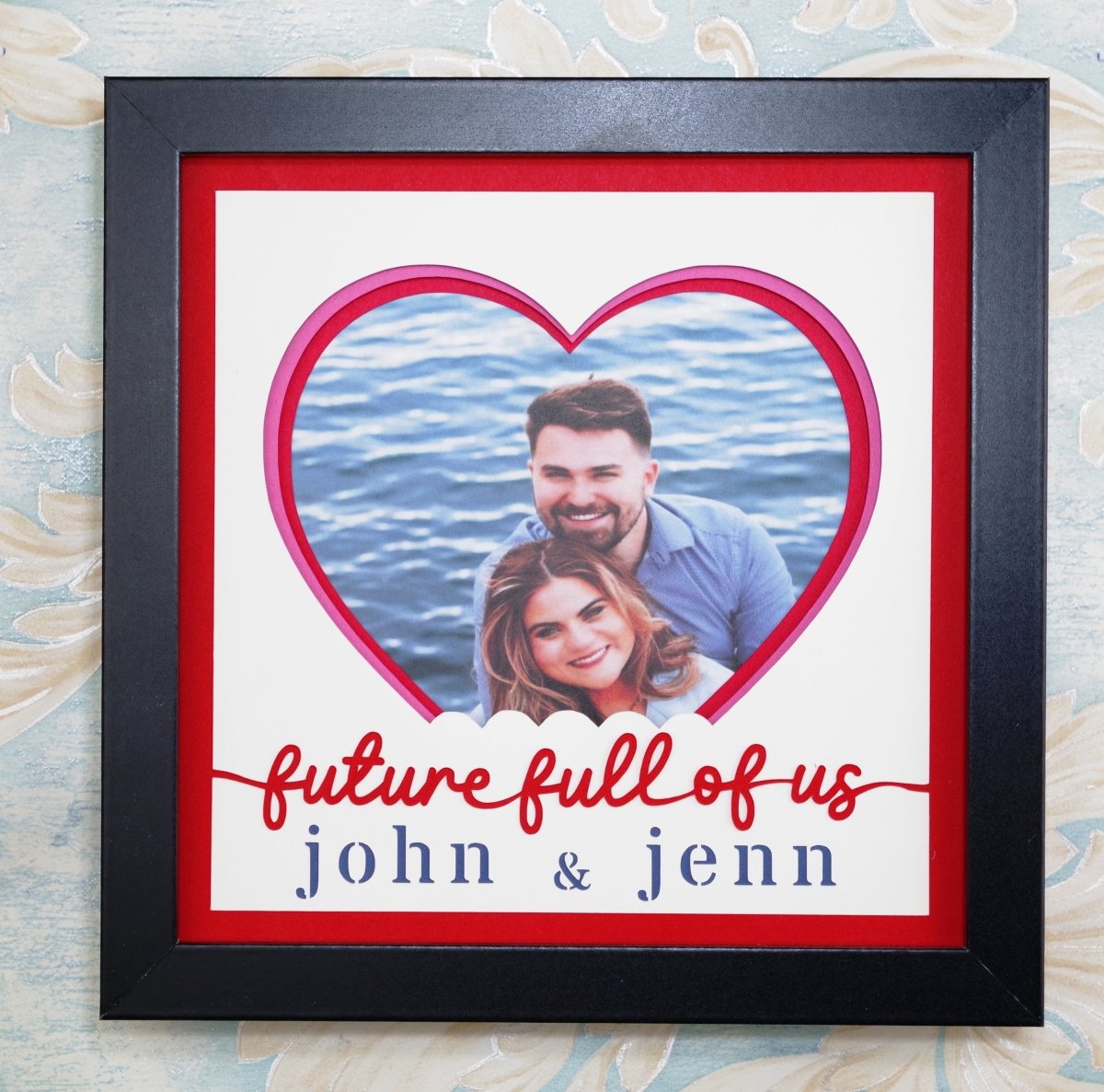 Future Full of Us Photo Design | Custom Names Couple Keepsake