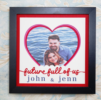 Future Full of Us Photo Design | Custom Names Couple Keepsake