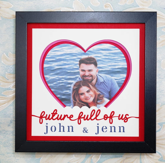 Future Full of Us Photo Design | Custom Names Couple Keepsake