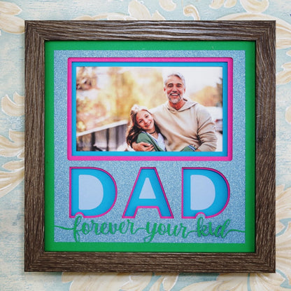 Dad, Forever Your Kid SVG | Father Child Memory Photo Design
