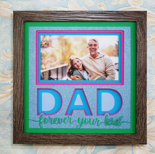 Dad, Forever Your Kid SVG | Father Child Memory Photo Design