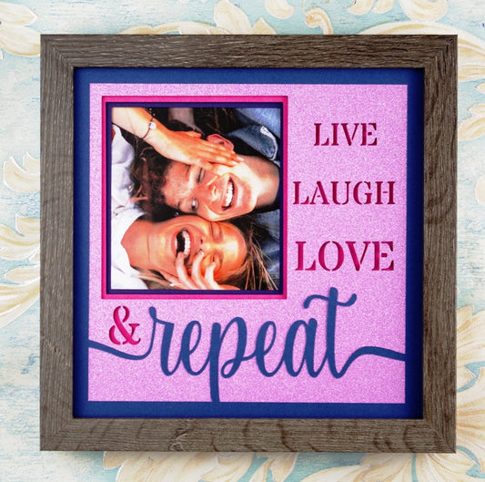 Live, Laugh, Love & Repeat Photo Design | Fun Friend Memory Gift