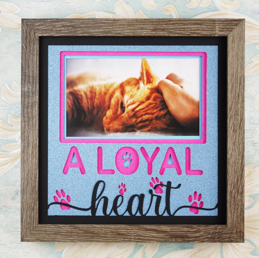 A Loyal Heart Pet Memorial Photo Design | Tribute Keepsake