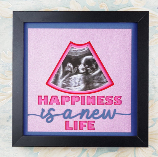 Happiness is a New Life SVG | Baby Keepsake Design