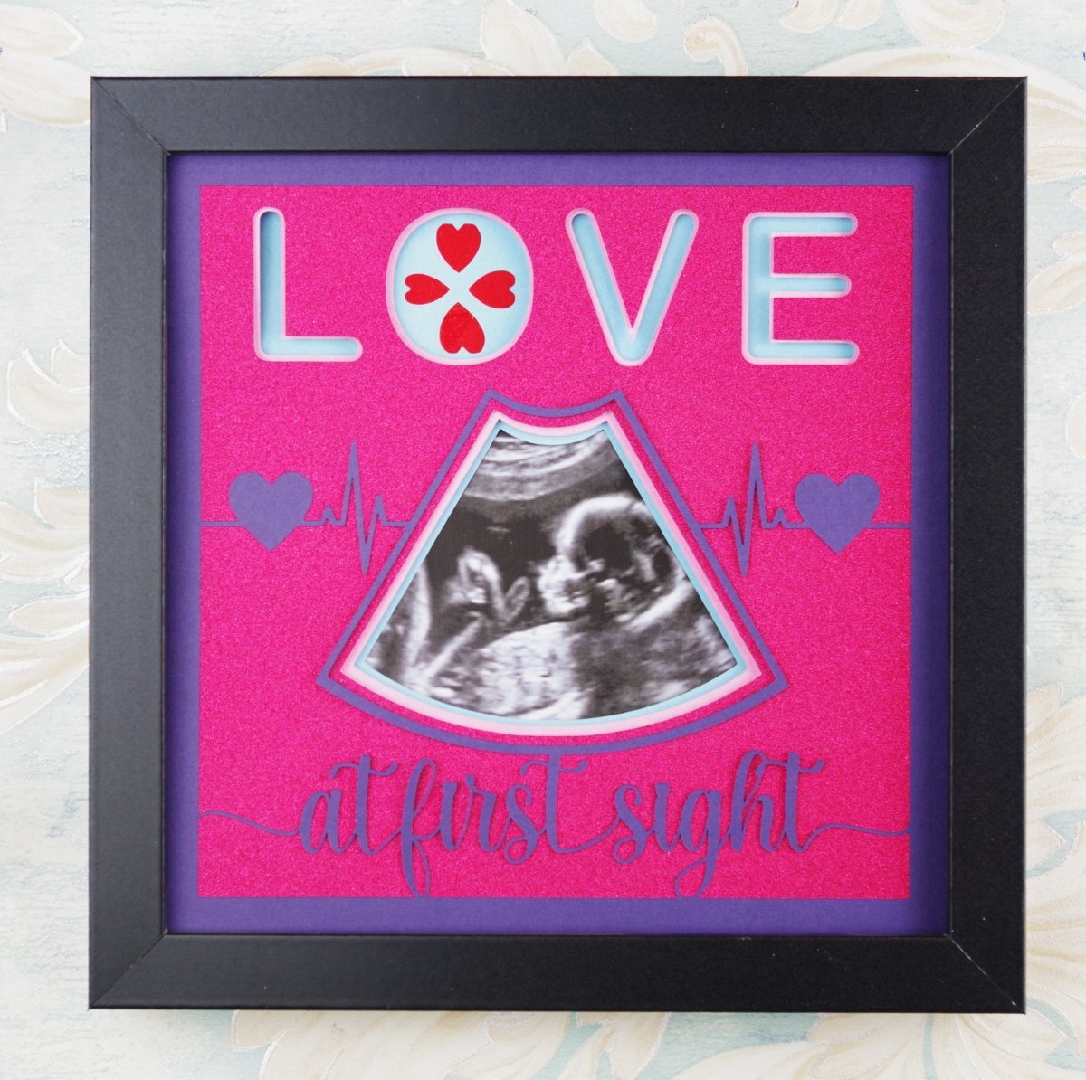 Love at First Sight SVG | Baby Ultrasound Keepsake Design