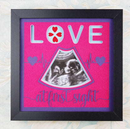 Love at First Sight SVG | Baby Ultrasound Keepsake Design