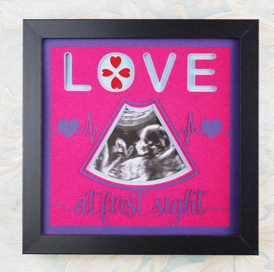 Love at First Sight SVG | Baby Ultrasound Keepsake Design
