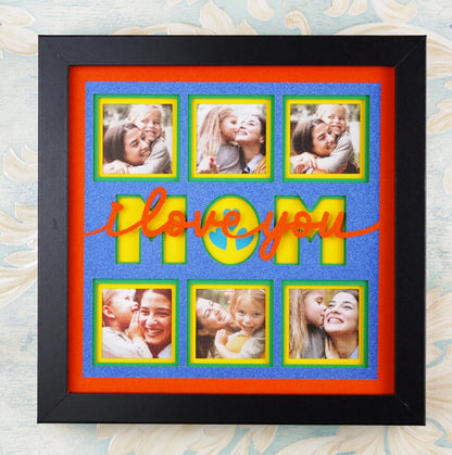 I Love You Mom 6-Photo Collage Design | Family Memory Keepsake