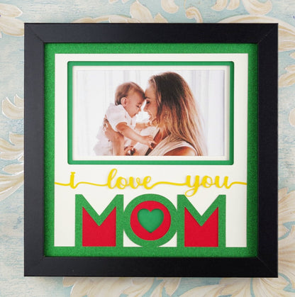 I Love You Mom Photo Design | Alternate Keepsake Style