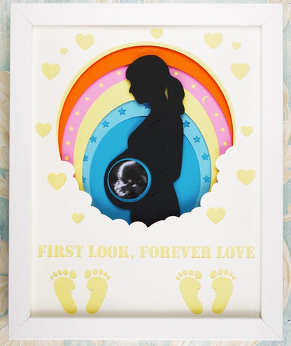 First Look, Forever Love SVG | Ultrasound Keepsake Design