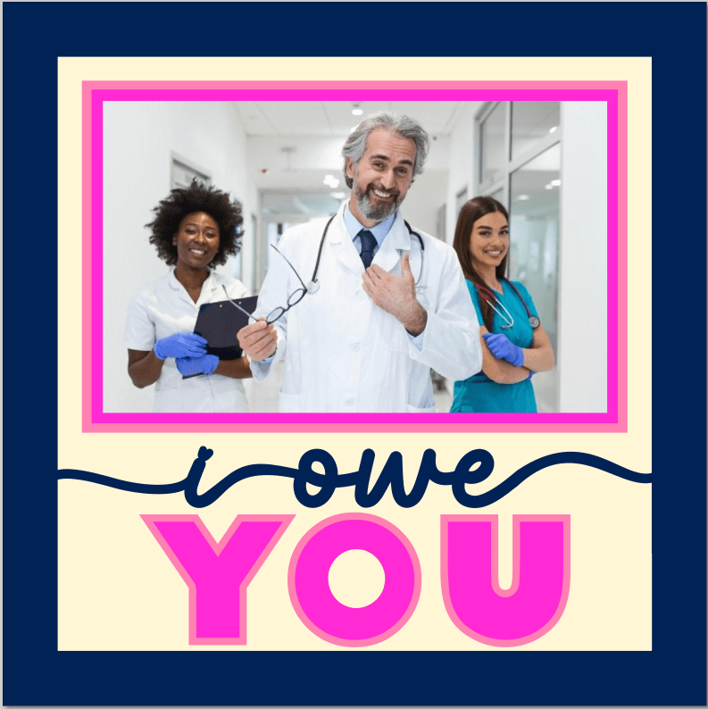 I Owe You SVG | Appreciation Quote Design
