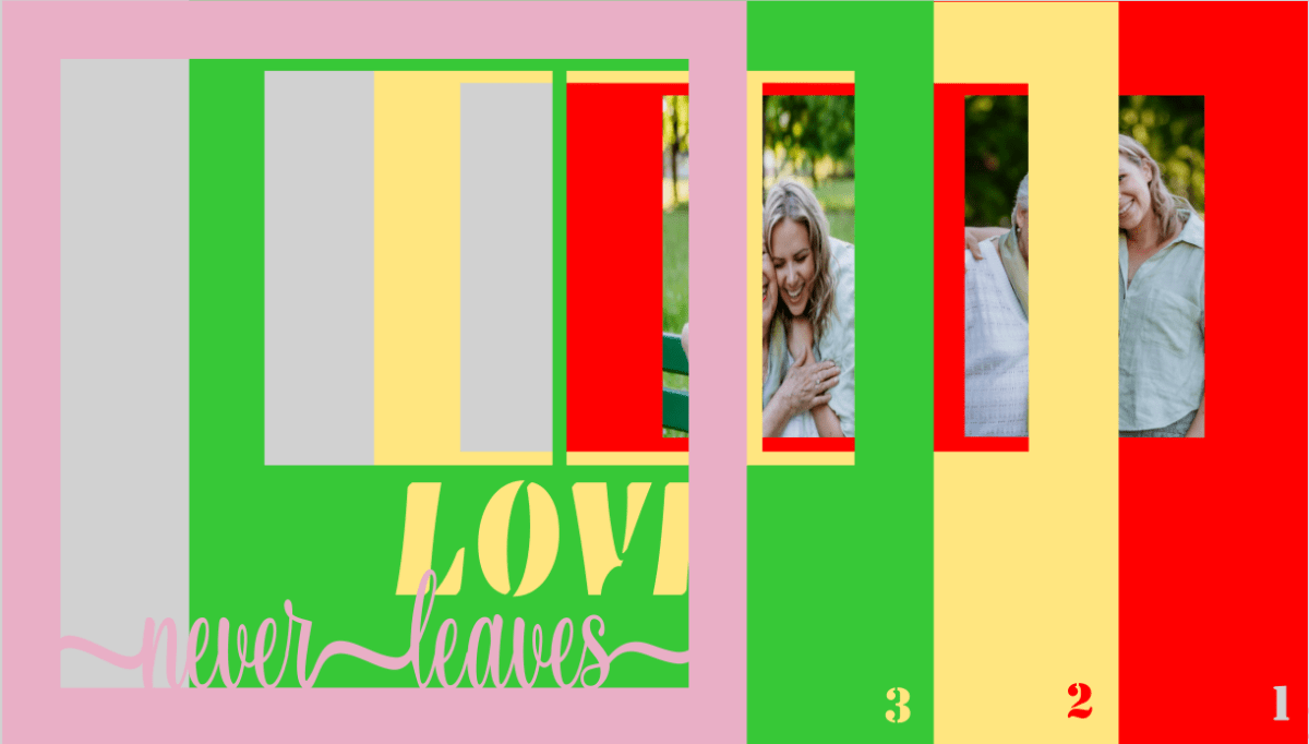 Love Never Leaves Photo Design | Memorial Remembrance Keepsake