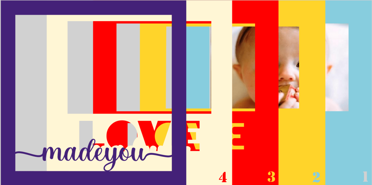 Love Made You SVG | Baby's Bedroom Photo Keepsake Design