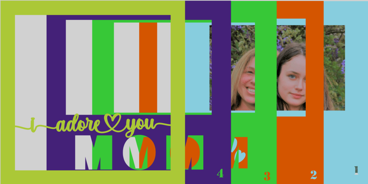 I Love You Mom Single Photo Design | Heartfelt Mom Keepsake