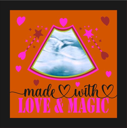 Made with Love and Magic SVG | Baby Nursery Craft Design