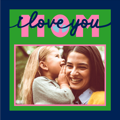 I Love You Mom 6-Photo Collage Design | Family Memory Keepsake