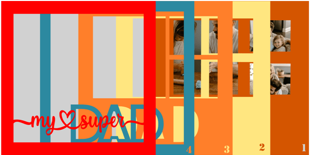 Dad My Super SVG | Super Dad Photo Frame Design
