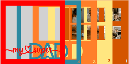 Dad My Super SVG | Super Dad Photo Frame Design