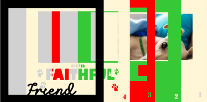 Our Faithful Friend Pet Memorial Photo Design | Tribute Gift