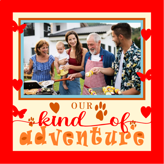 Our Kind of Adventure friend photo design for travel memories, framed prints, and personalized keepsakes