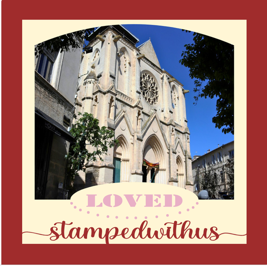 Stamped With Us Loved travel photo design for passport style memories framed prints and heartfelt keepsakes