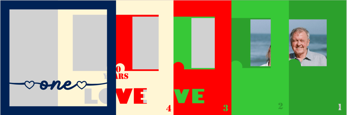 40 Years One Love Photo Design | Custom Anniversary Couple Keepsake