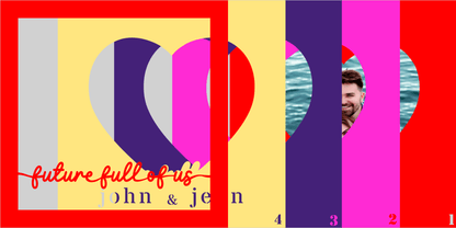 Future Full of Us Photo Design | Custom Names Couple Keepsake