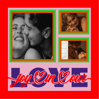 Joy in Our Love Photo Design | Romantic Couple Keepsake