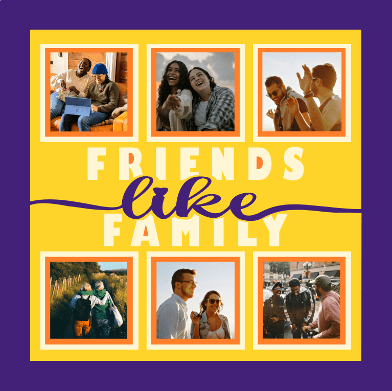 Friends Like Family Photo Design | Friendship Keepsake Gift