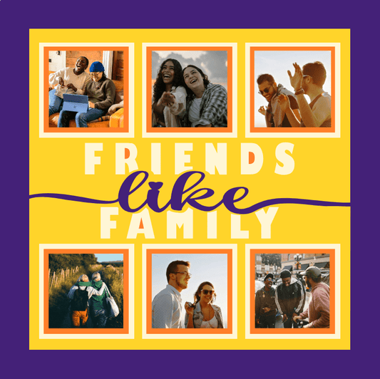 Friends Like Family Photo Design | Friendship Keepsake Gift