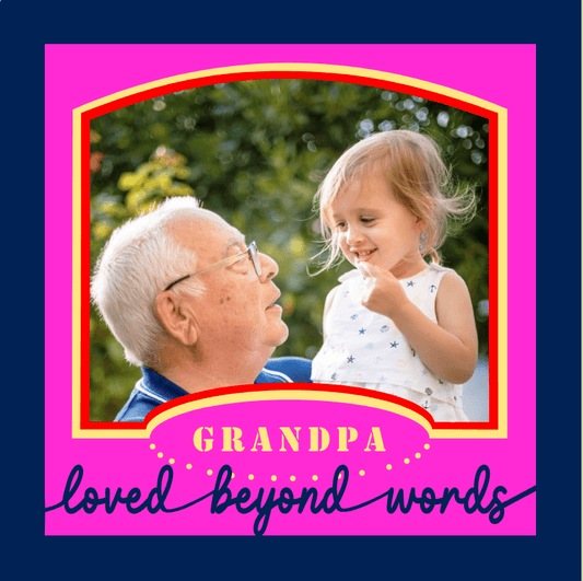 Grandpa Loved Beyond Words Photo Design | Memorial Tribute Keepsake