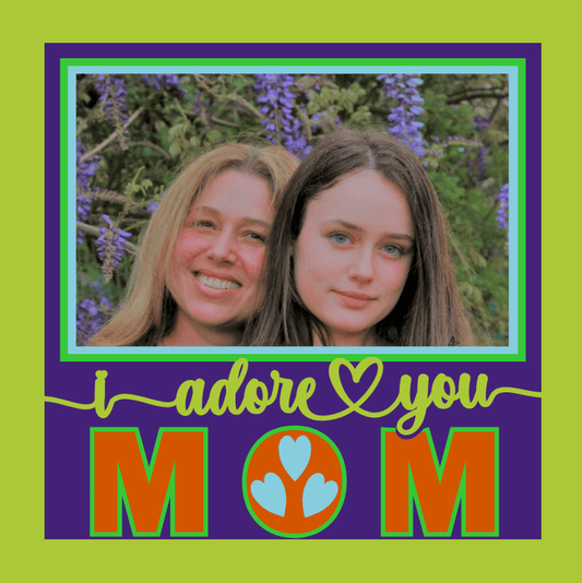 I Love You Mom Single Photo Design | Heartfelt Mom Keepsake
